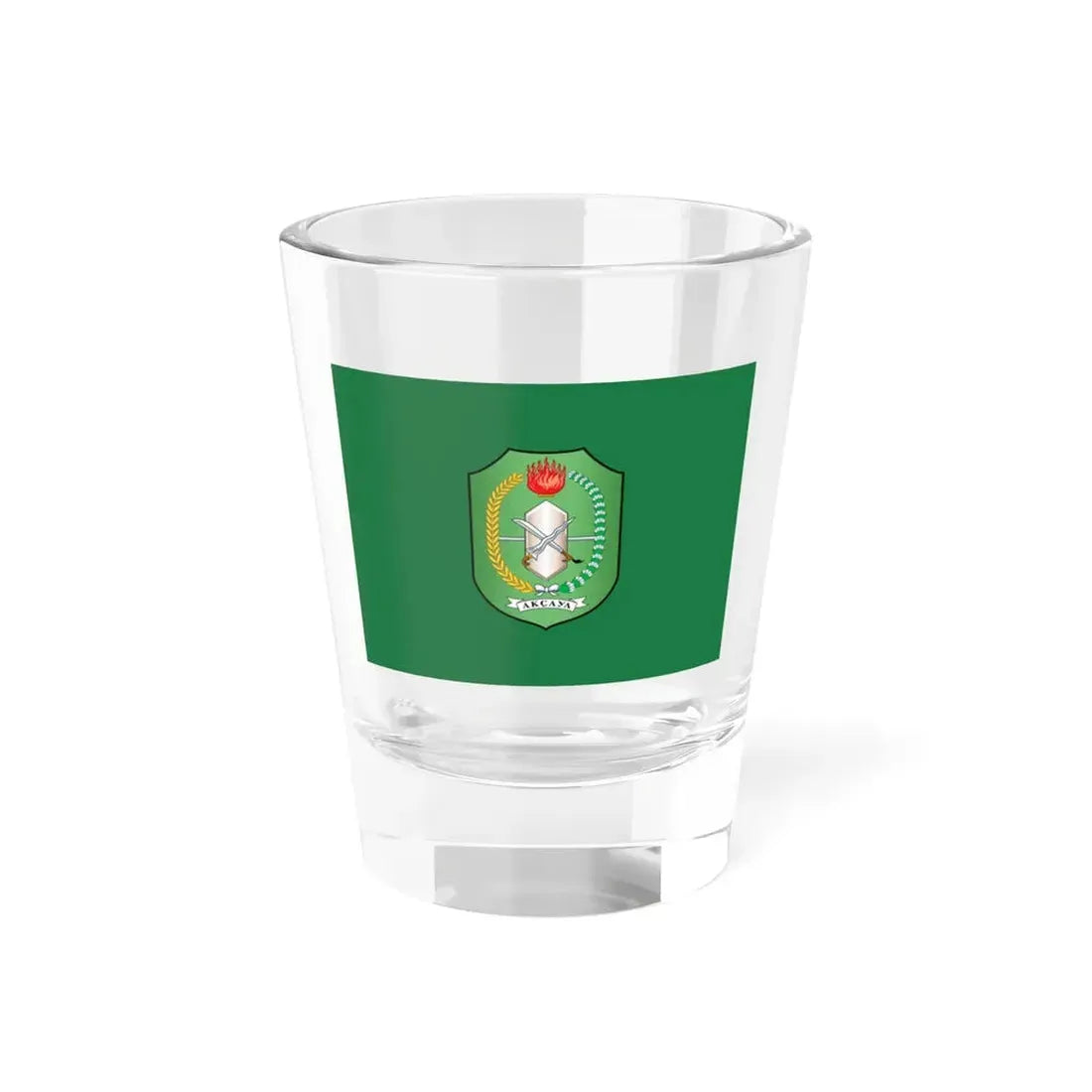 Flag of West Kalimantan Indonesia - Shot Glass 1.5oz 1.5oz - Go Mug Yourself