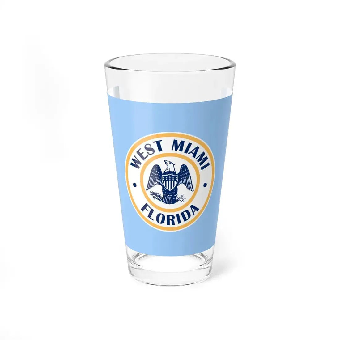 Flag of West Miami Florida (United States) Pint Glass 16oz 16oz - Go Mug Yourself
