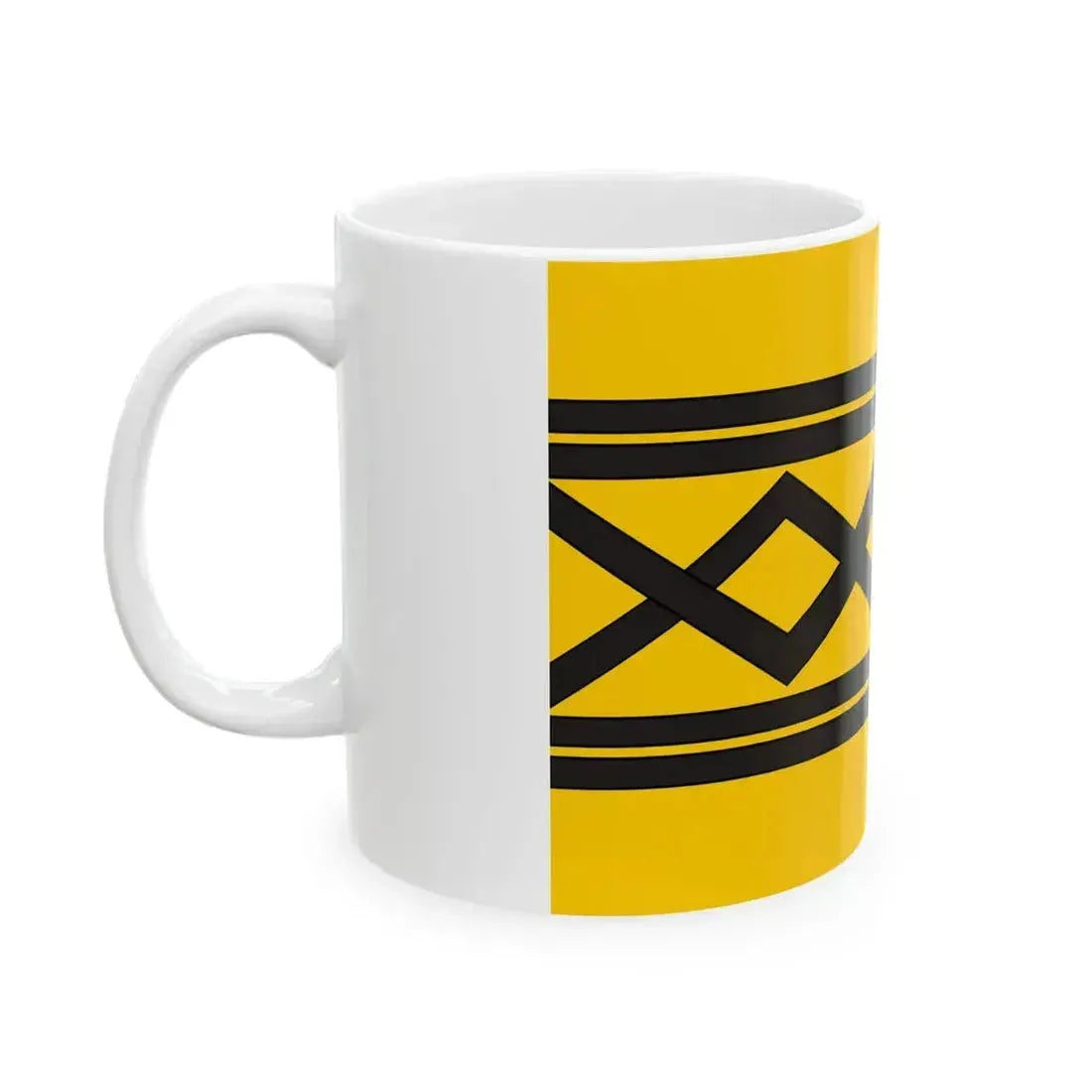 Flag of West Midlands County UK - White Coffee Mug - Go Mug Yourself