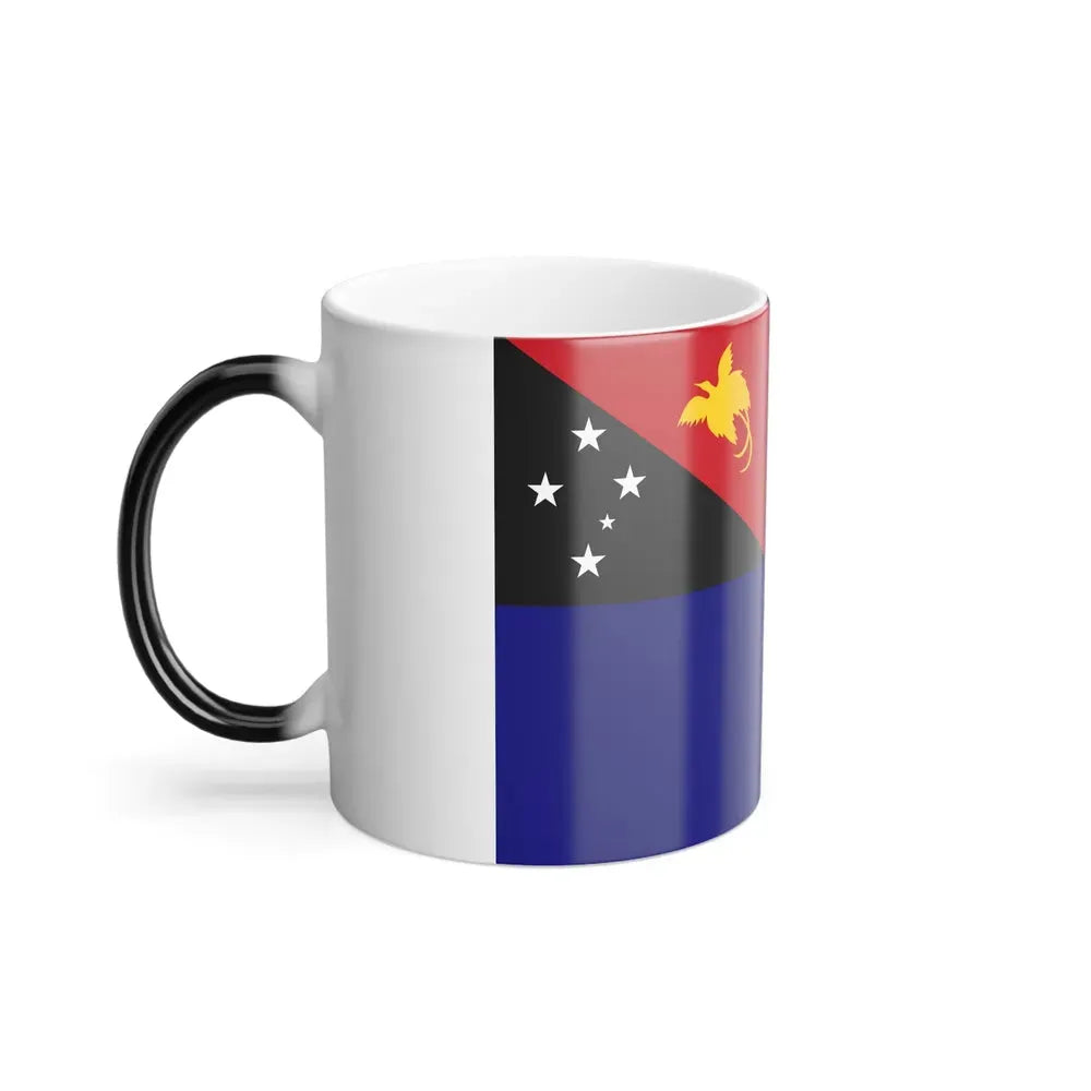 Flag of West New Britain Papa New Guinea - Color Changing Coffee Mug - Go Mug Yourself