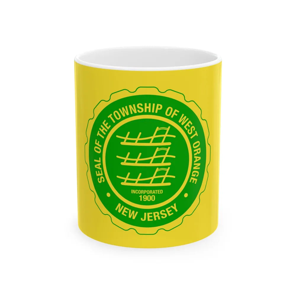 Flag of West Orange New Jersey (United States) White Coffee Mug 11oz - Go Mug Yourself