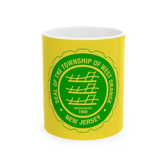 Flag of West Orange New Jersey (United States) White Coffee Mug 11oz - Go Mug Yourself