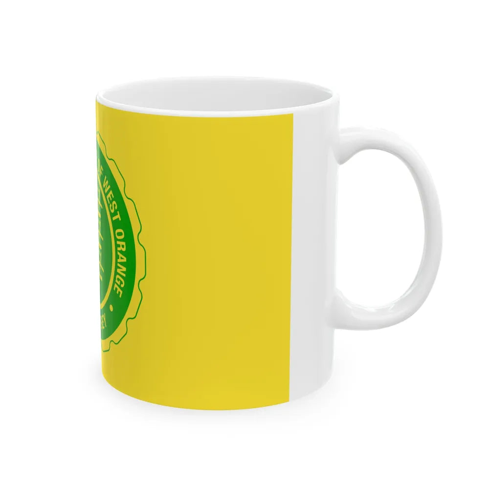 Flag of West Orange New Jersey (United States) White Coffee Mug - Go Mug Yourself