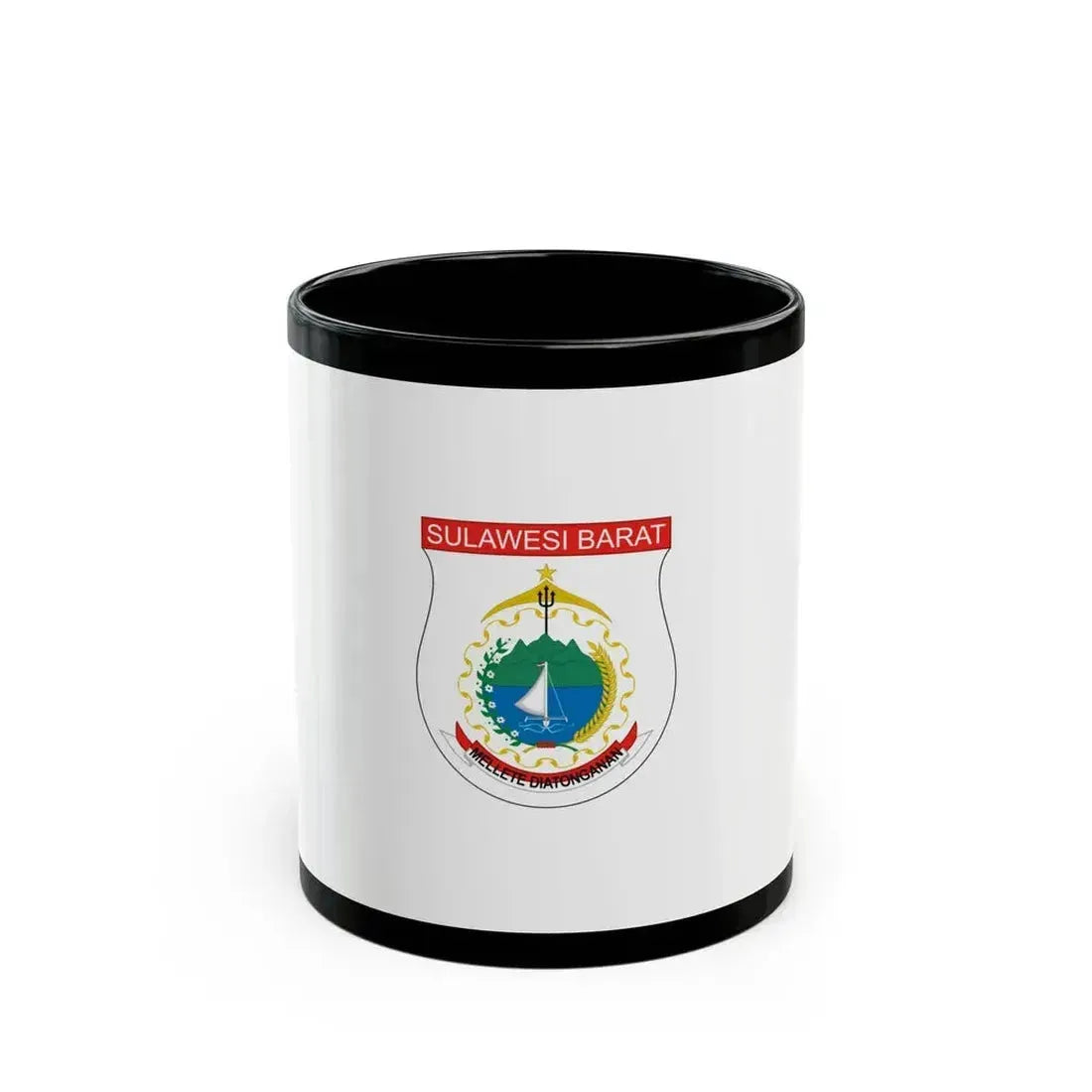 Flag of West Sulawesi Indonesia - Black Coffee Mug 11oz - Go Mug Yourself