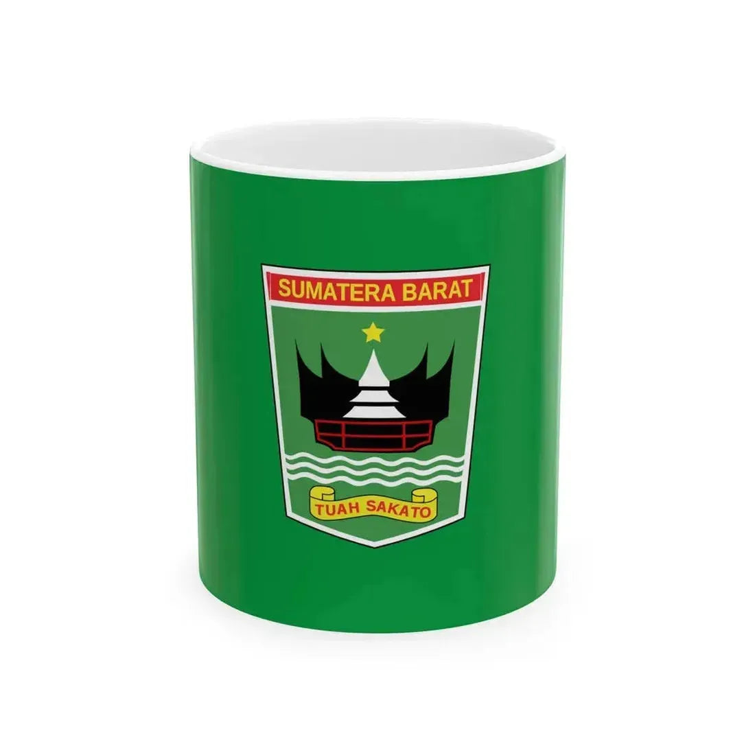 Flag of West Sumatra Indonesia - White Coffee Mug 11oz - Go Mug Yourself