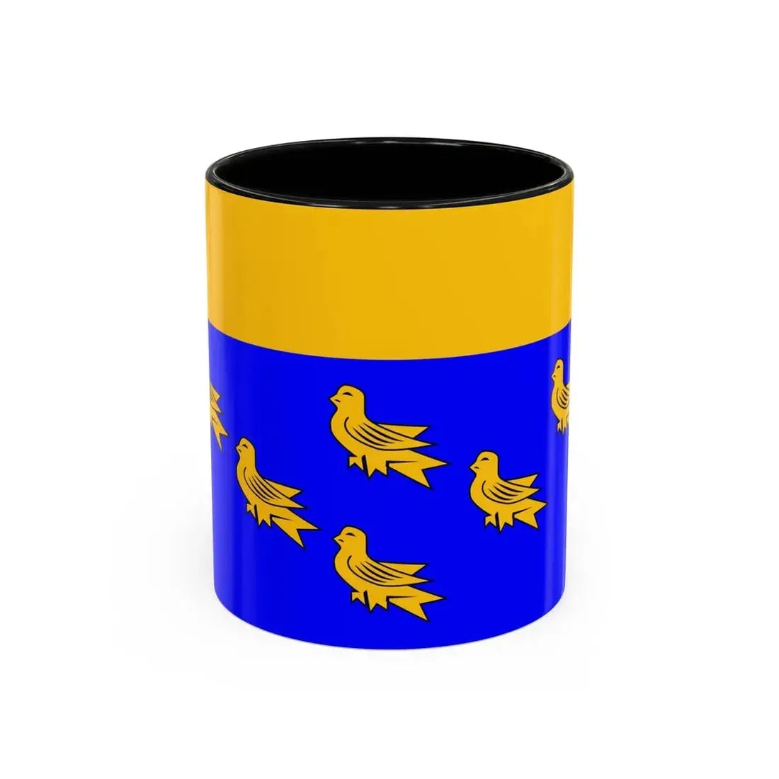 Flag of West Sussex UK - Accent Coffee Mug 11oz Black - Go Mug Yourself