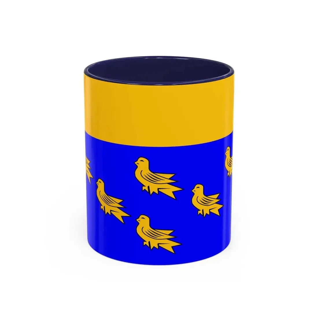 Flag of West Sussex UK - Accent Coffee Mug 11oz Navy - Go Mug Yourself