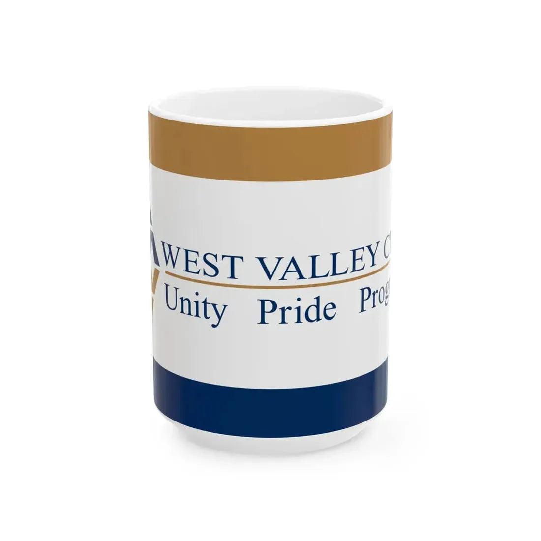 Flag of West Valley City Utah (United States) White Coffee Mug 15oz - Go Mug Yourself