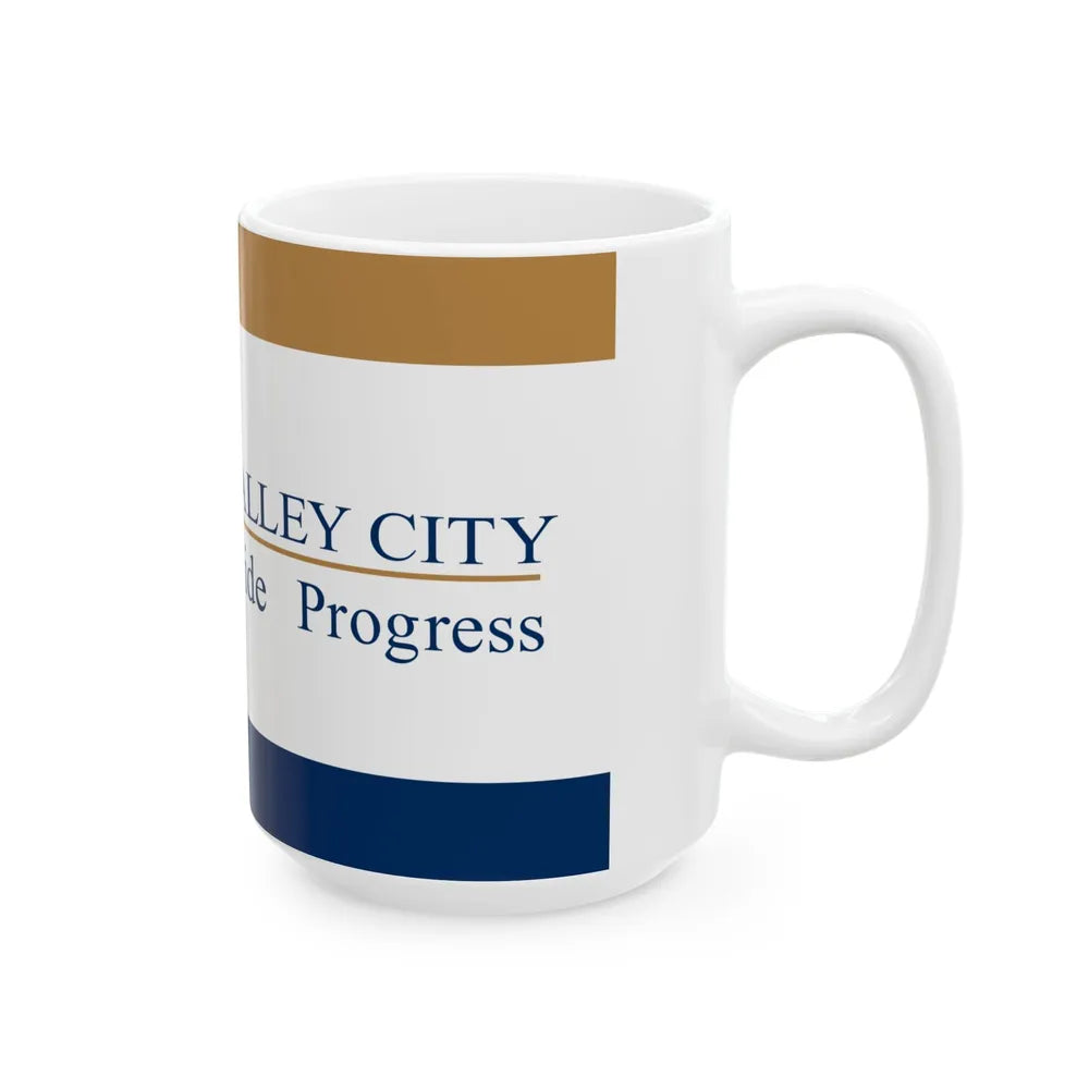 Flag of West Valley City Utah (United States) White Coffee Mug - Go Mug Yourself