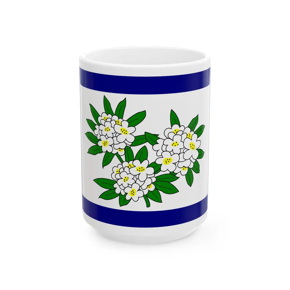 Flag of West Virginia 1905-1907 (United States) White Coffee Mug 15oz - Go Mug Yourself