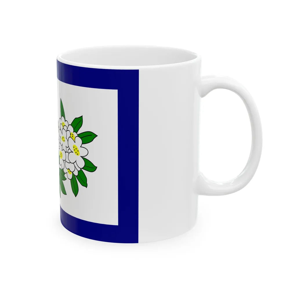 Flag of West Virginia 1905-1907 (United States) White Coffee Mug - Go Mug Yourself