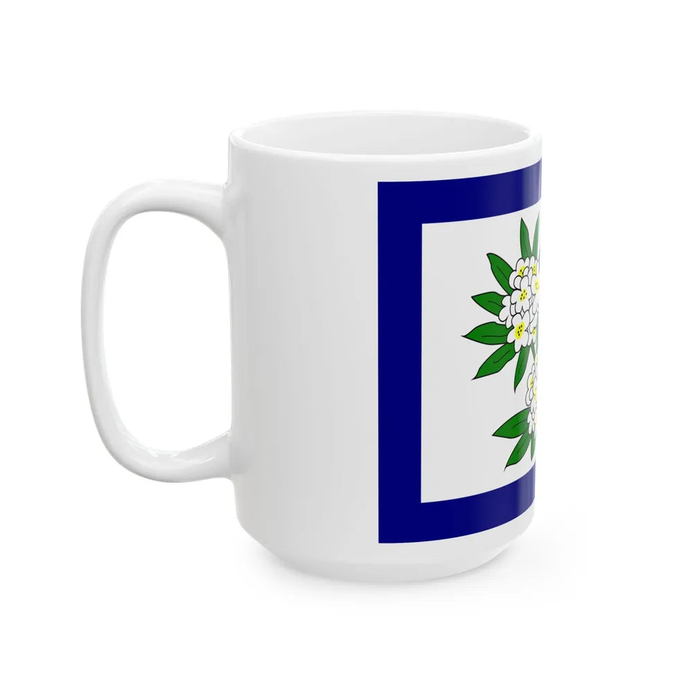 Flag of West Virginia 1905-1907 (United States) White Coffee Mug - Go Mug Yourself