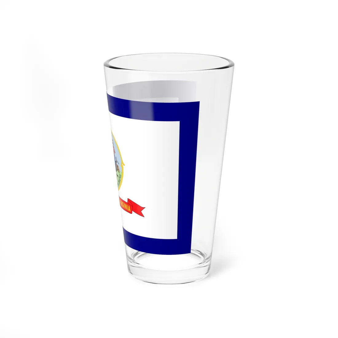 Flag of West Virginia 1907-1929 (United States) Pint Glass 16oz - Go Mug Yourself