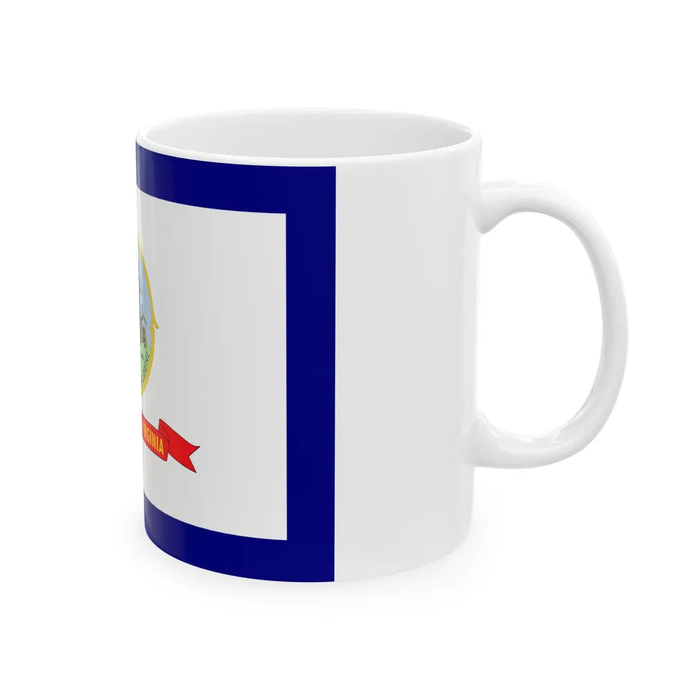 Flag of West Virginia 1907-1929 (United States) White Coffee Mug - Go Mug Yourself