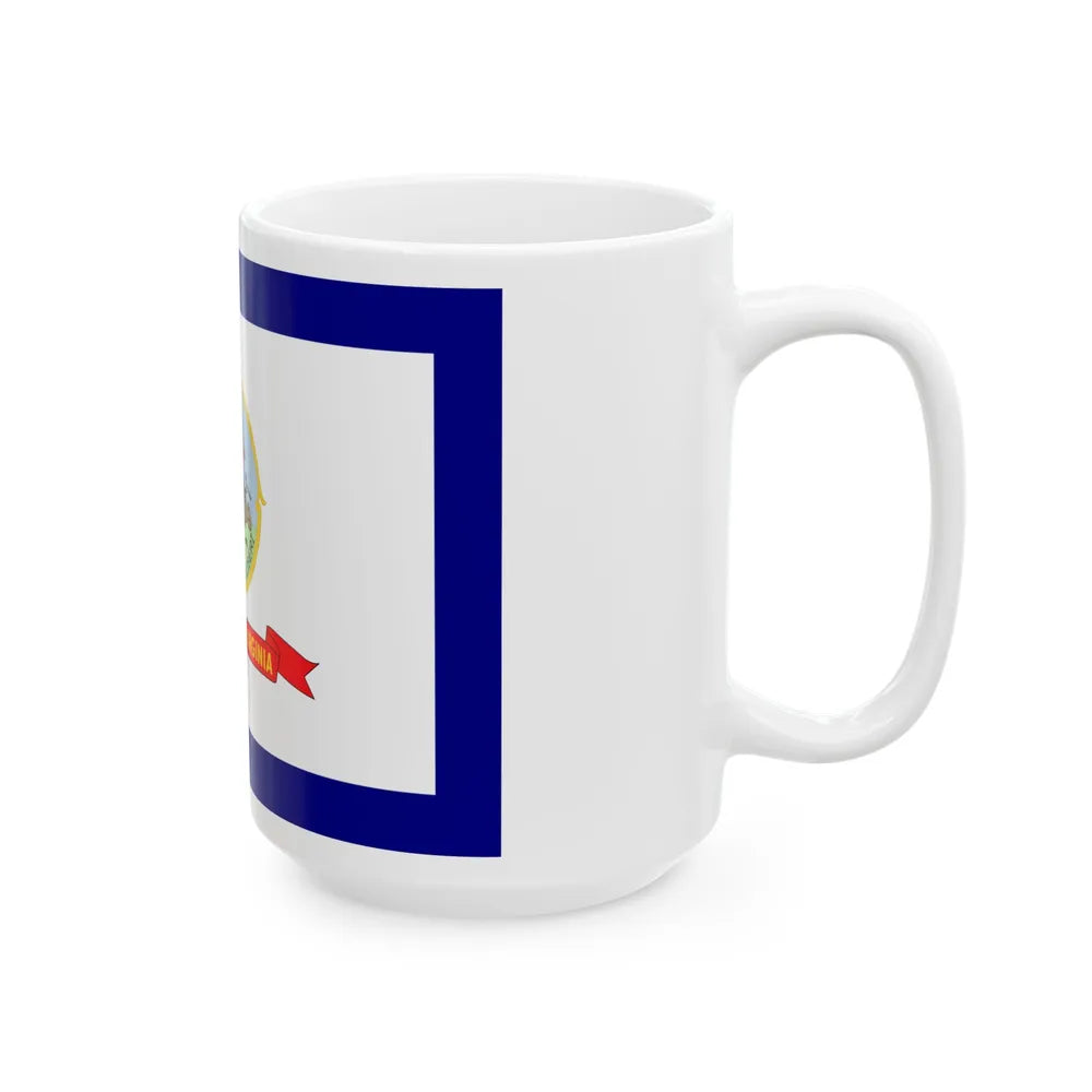 Flag of West Virginia 1907-1929 (United States) White Coffee Mug - Go Mug Yourself