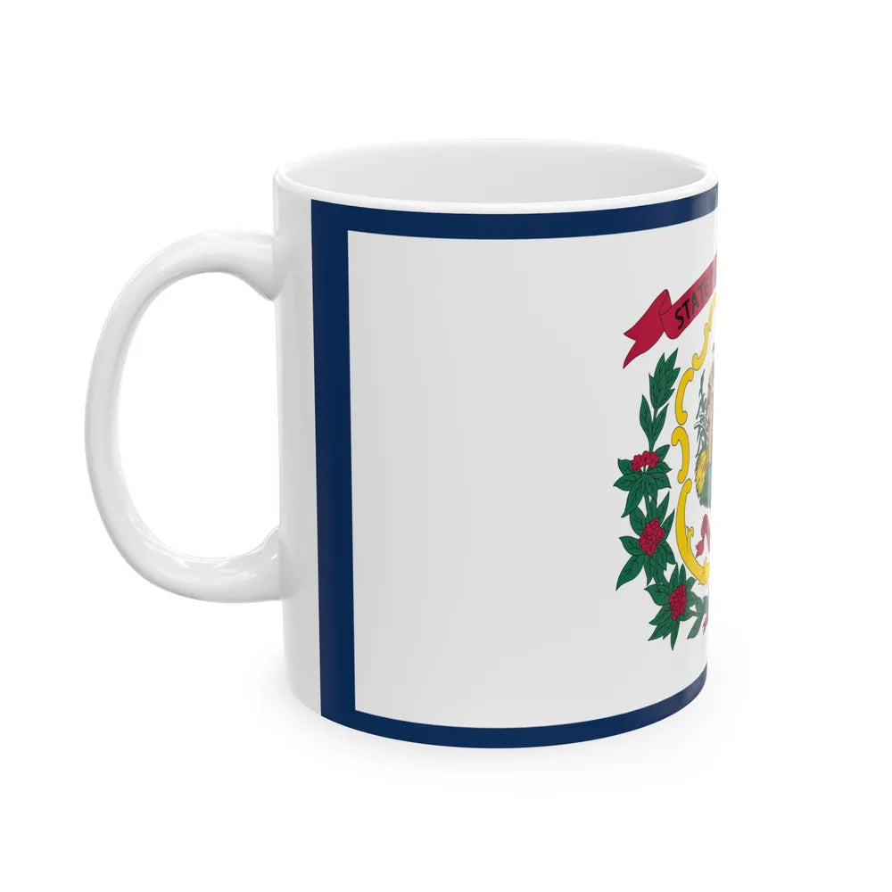 Flag of West Virginia (United States) White Coffee Mug - Go Mug Yourself