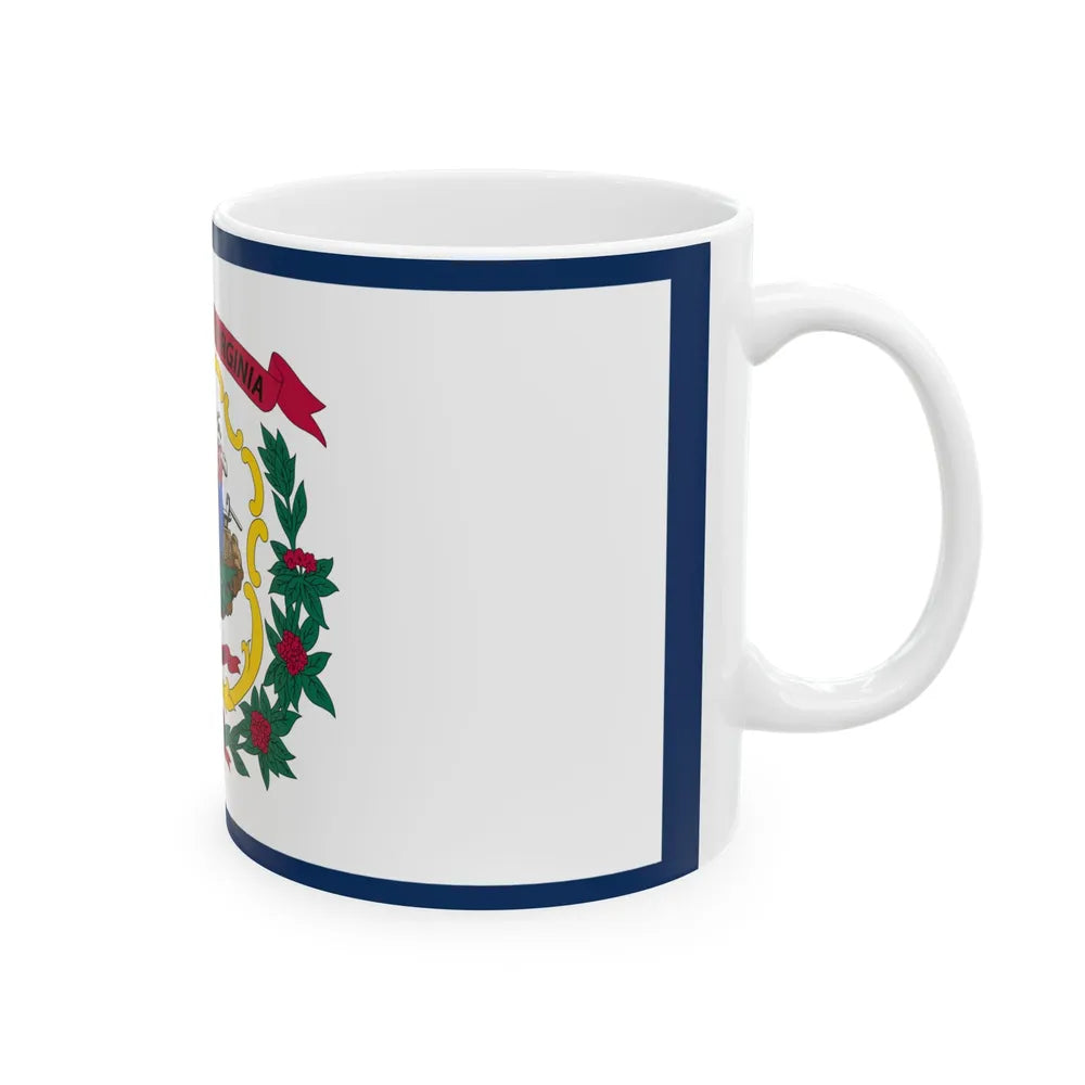 Flag of West Virginia (United States) White Coffee Mug - Go Mug Yourself