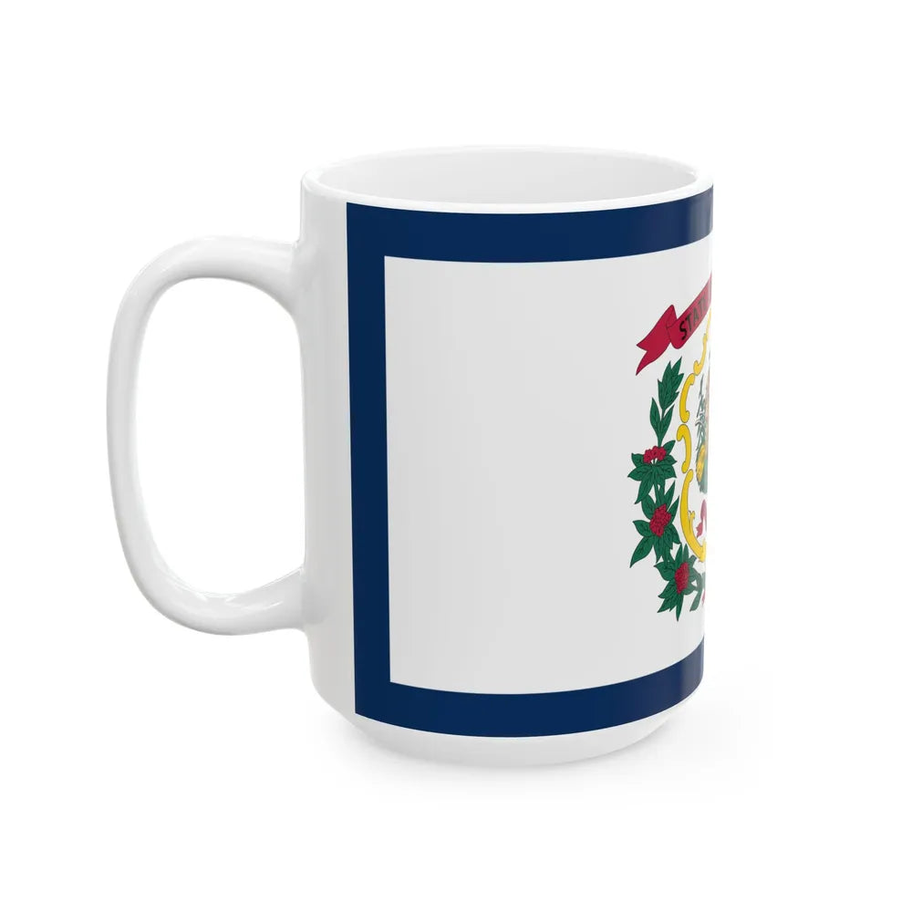 Flag of West Virginia (United States) White Coffee Mug - Go Mug Yourself