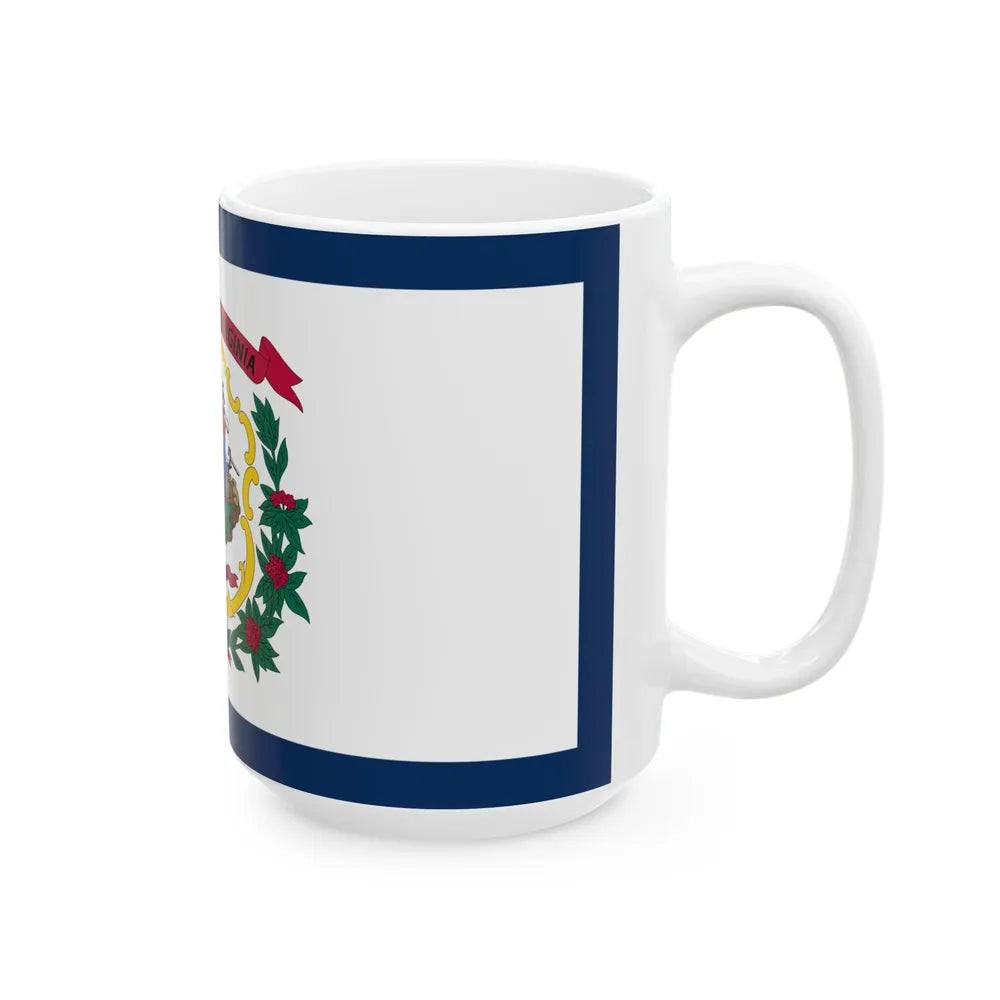 Flag of West Virginia (United States) White Coffee Mug - Go Mug Yourself