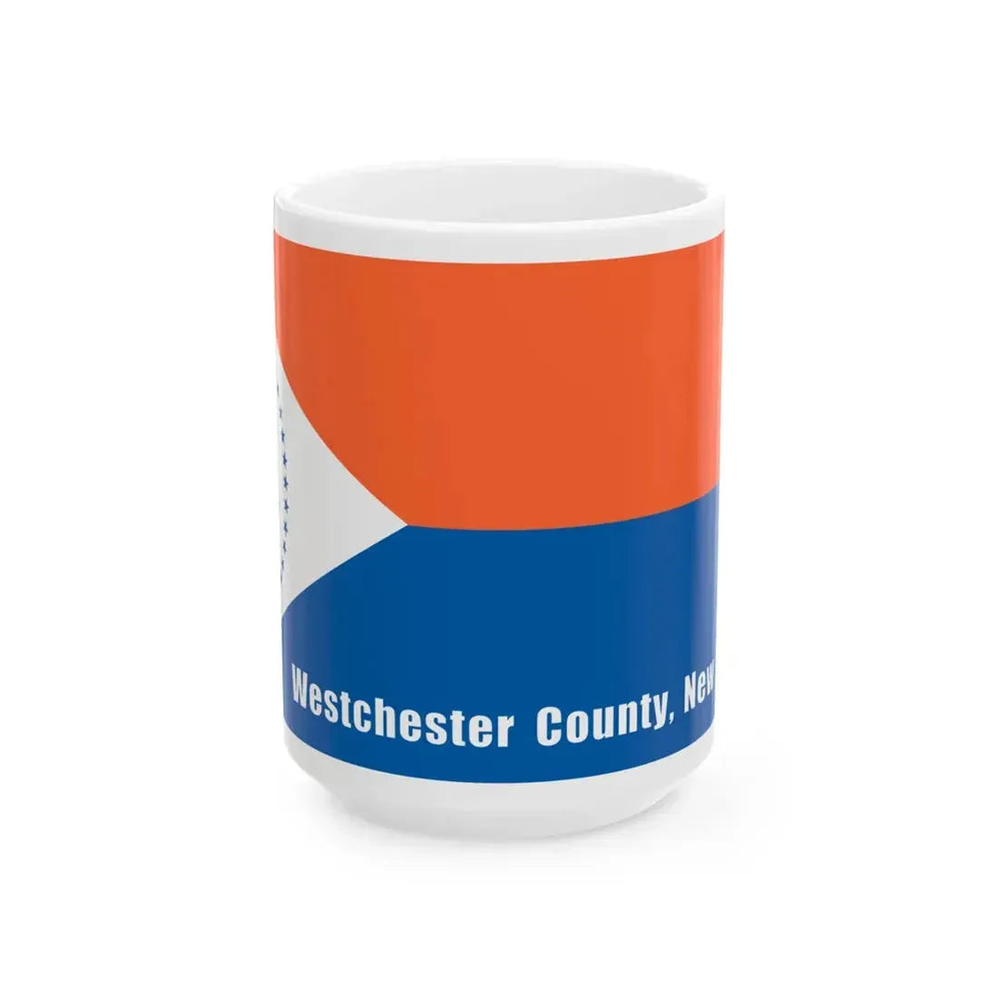 Flag of Westchester County New York (United States) White Coffee Mug 15oz - Go Mug Yourself