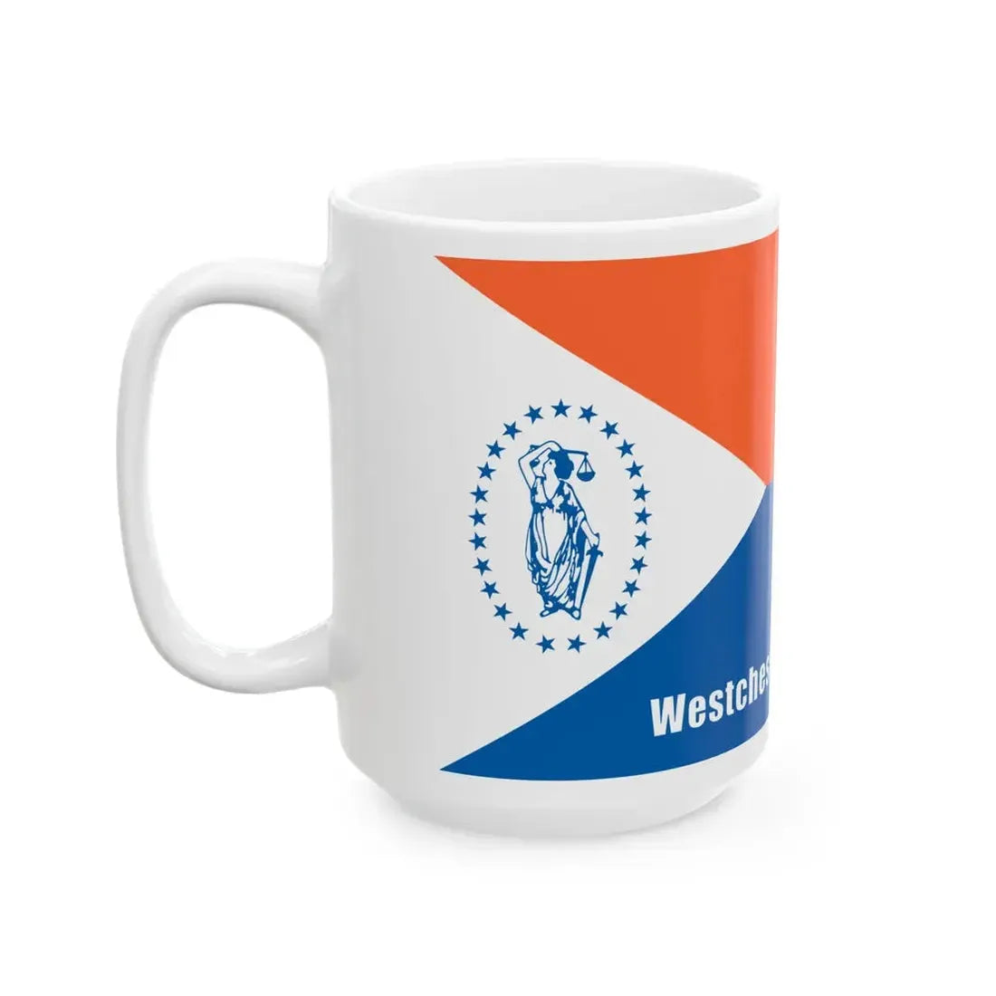 Flag of Westchester County New York (United States) White Coffee Mug - Go Mug Yourself