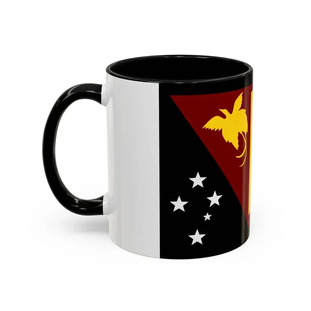 Flag of Western Province Papa New Guinea - Accent Coffee Mug - Go Mug Yourself