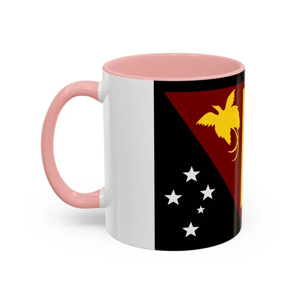 Flag of Western Province Papa New Guinea - Accent Coffee Mug - Go Mug Yourself