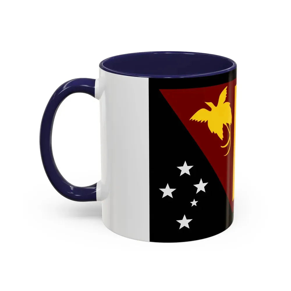 Flag of Western Province Papa New Guinea - Accent Coffee Mug - Go Mug Yourself