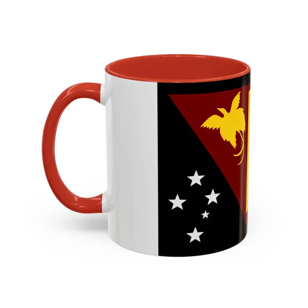 Flag of Western Province Papa New Guinea - Accent Coffee Mug - Go Mug Yourself