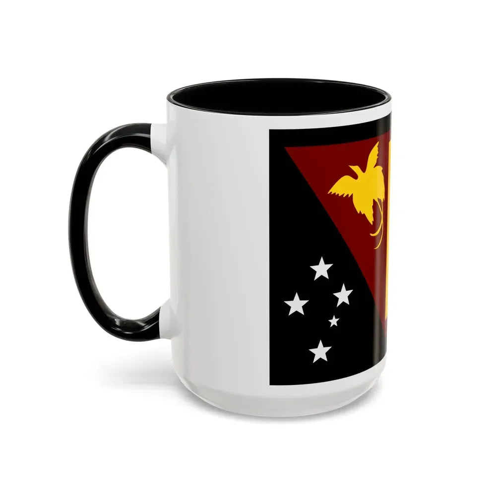 Flag of Western Province Papa New Guinea - Accent Coffee Mug - Go Mug Yourself