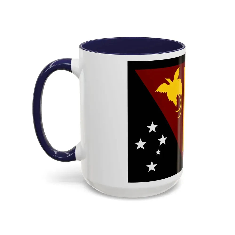 Flag of Western Province Papa New Guinea - Accent Coffee Mug - Go Mug Yourself