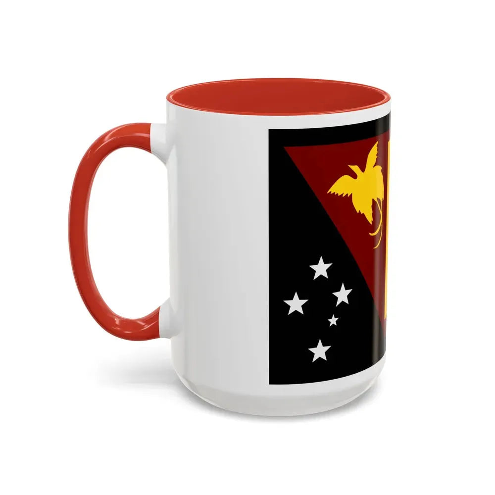 Flag of Western Province Papa New Guinea - Accent Coffee Mug - Go Mug Yourself