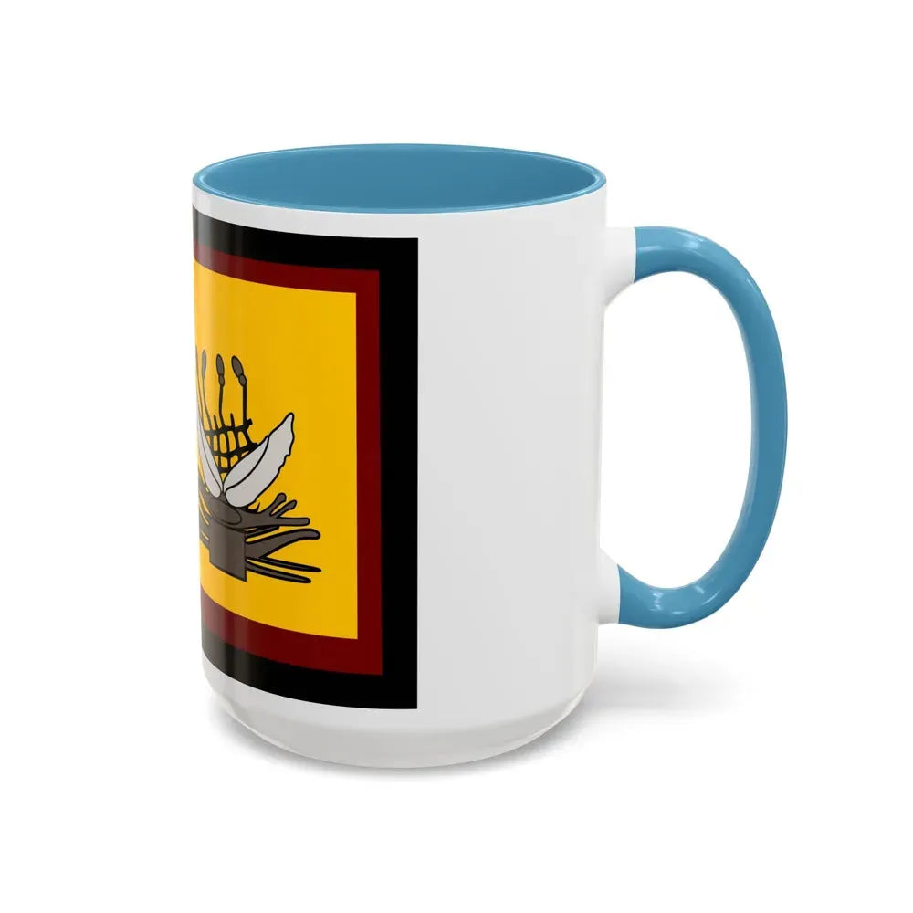 Flag of Western Province Papa New Guinea - Accent Coffee Mug - Go Mug Yourself