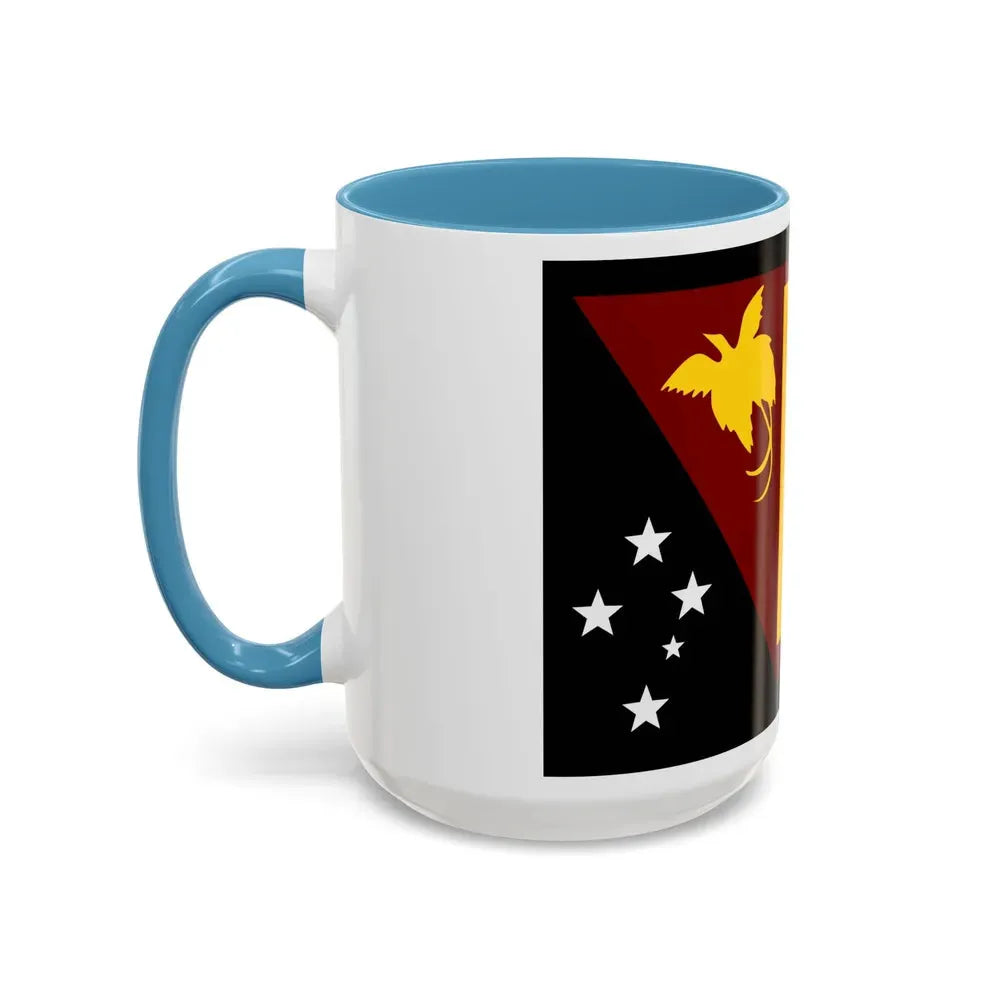 Flag of Western Province Papa New Guinea - Accent Coffee Mug - Go Mug Yourself