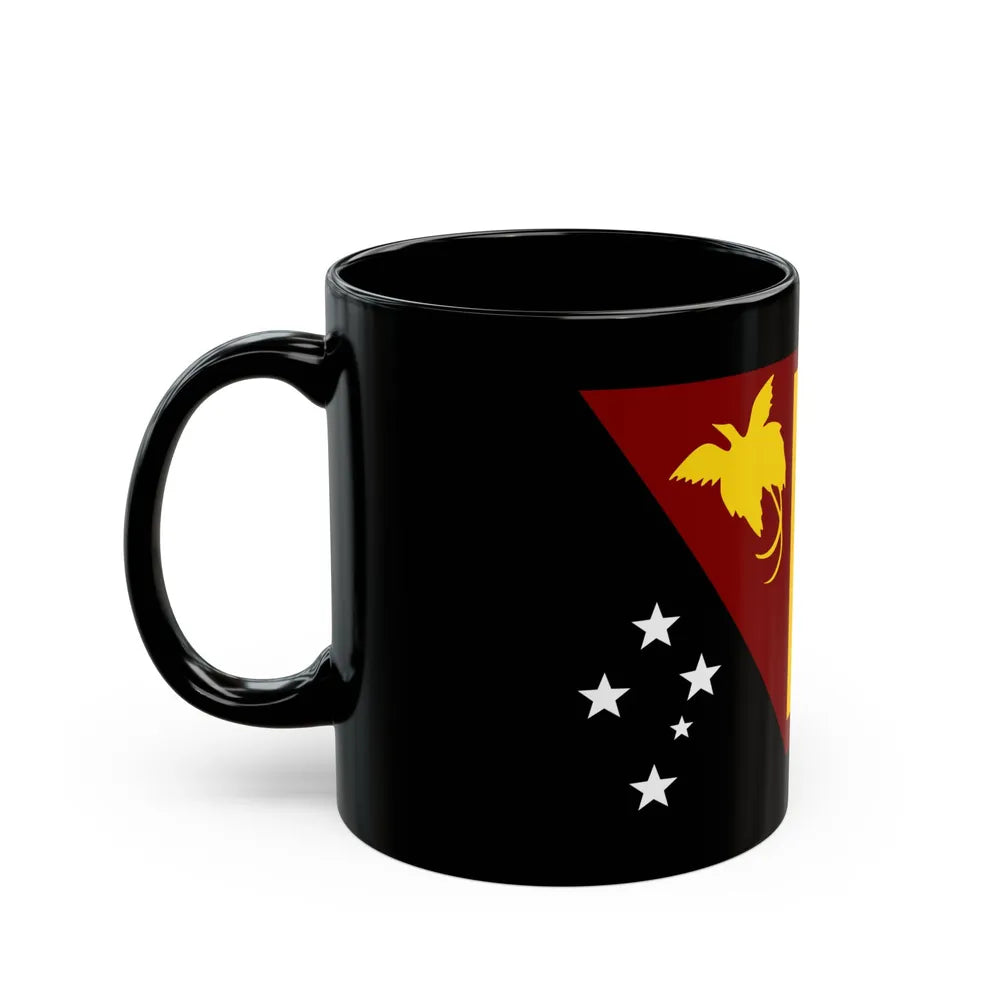 Flag of Western Province Papa New Guinea - Black Coffee Mug - Go Mug Yourself