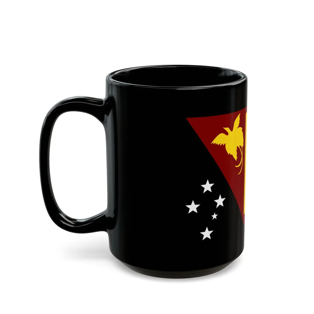Flag of Western Province Papa New Guinea - Black Coffee Mug - Go Mug Yourself