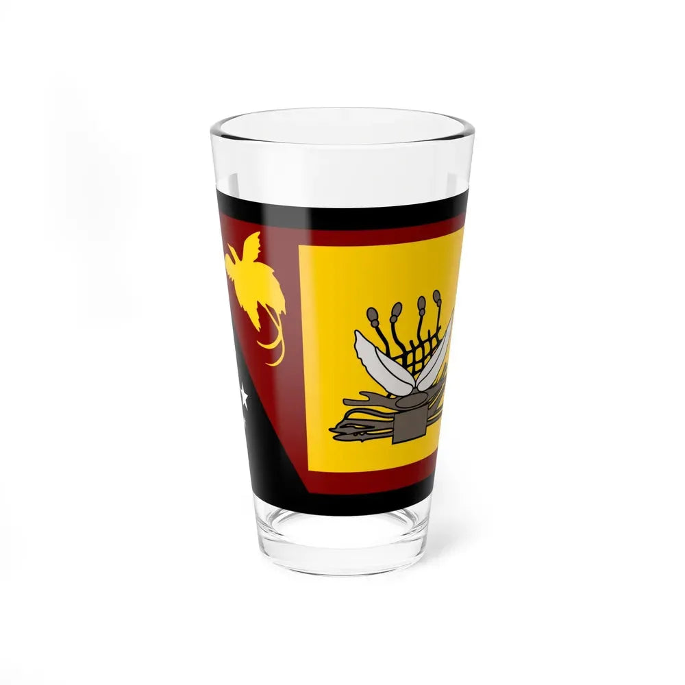 Flag of Western Province Papa New Guinea - Pint Glass 16oz 16oz - Go Mug Yourself