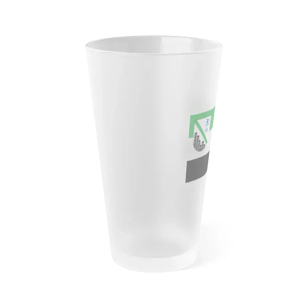 Flag of Westerwaldkreis Germany - Frosted Pint Glass 16oz - Go Mug Yourself