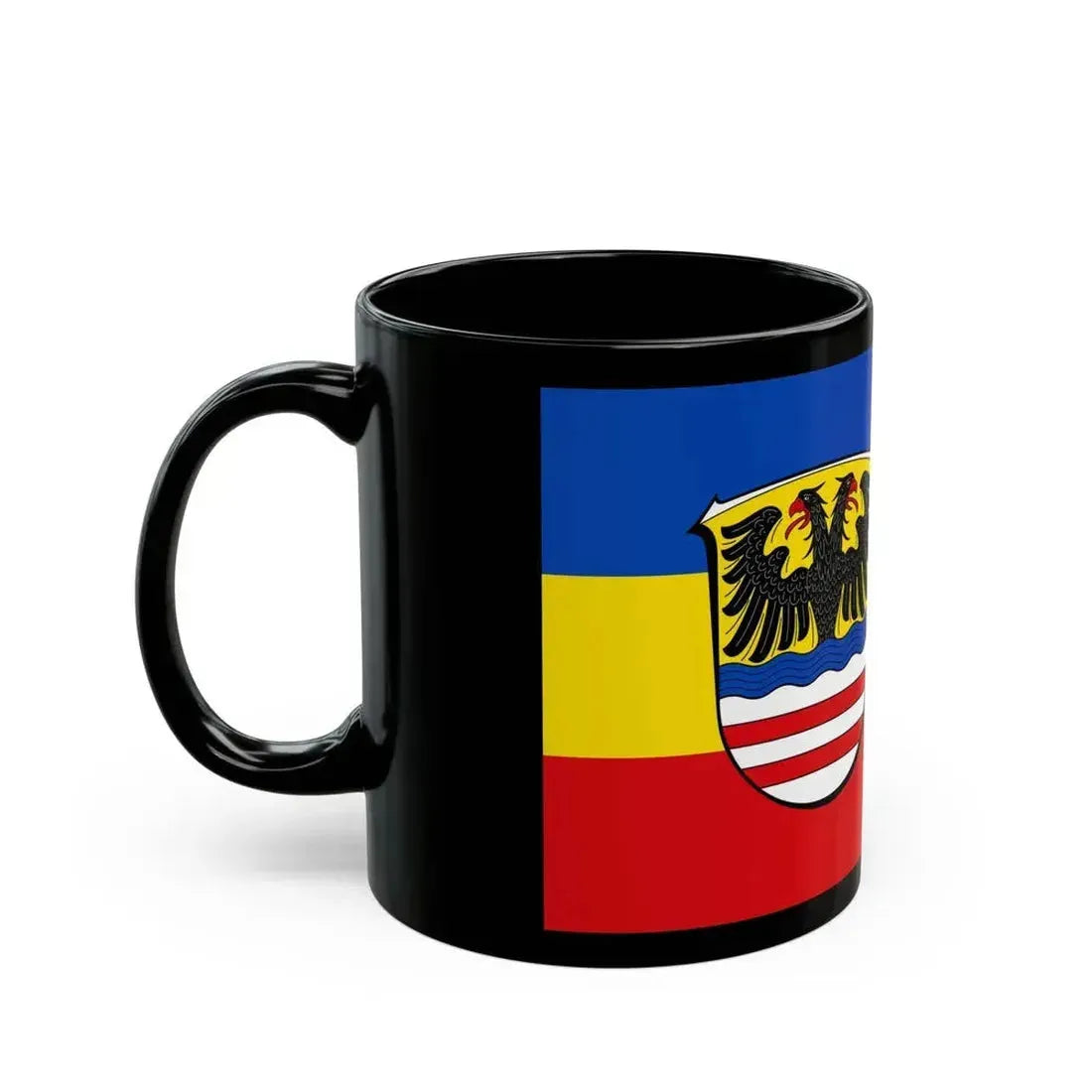 Flag of Wetteraukreises Germany - Black Coffee Mug - Go Mug Yourself