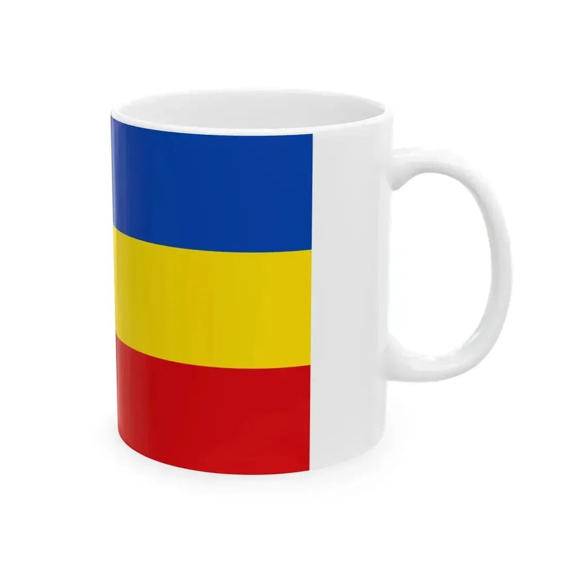 Flag of Wetteraukreises Germany - White Coffee Mug - Go Mug Yourself