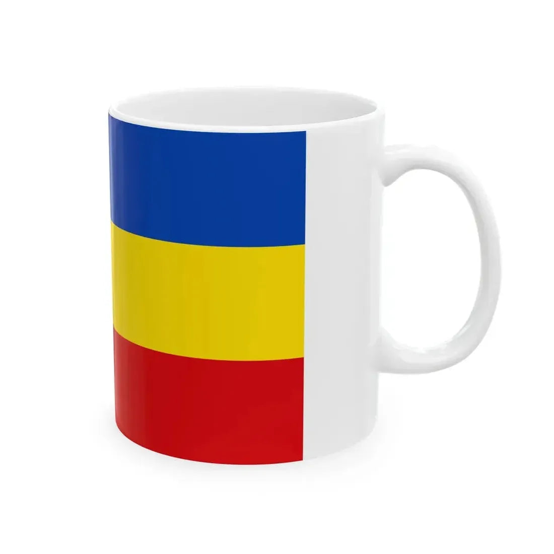 Flag of Wetteraukreises Germany - White Coffee Mug - Go Mug Yourself