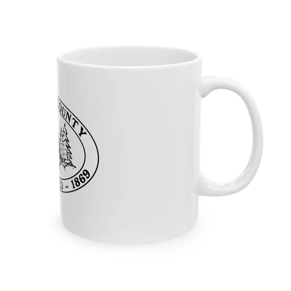 Flag of Wexford County Michigan (United States) White Coffee Mug - Go Mug Yourself