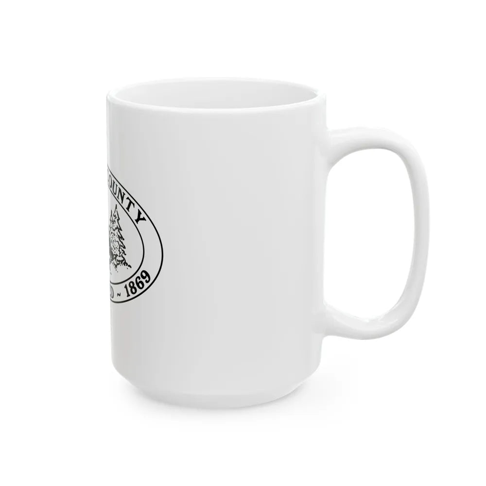 Flag of Wexford County Michigan (United States) White Coffee Mug - Go Mug Yourself