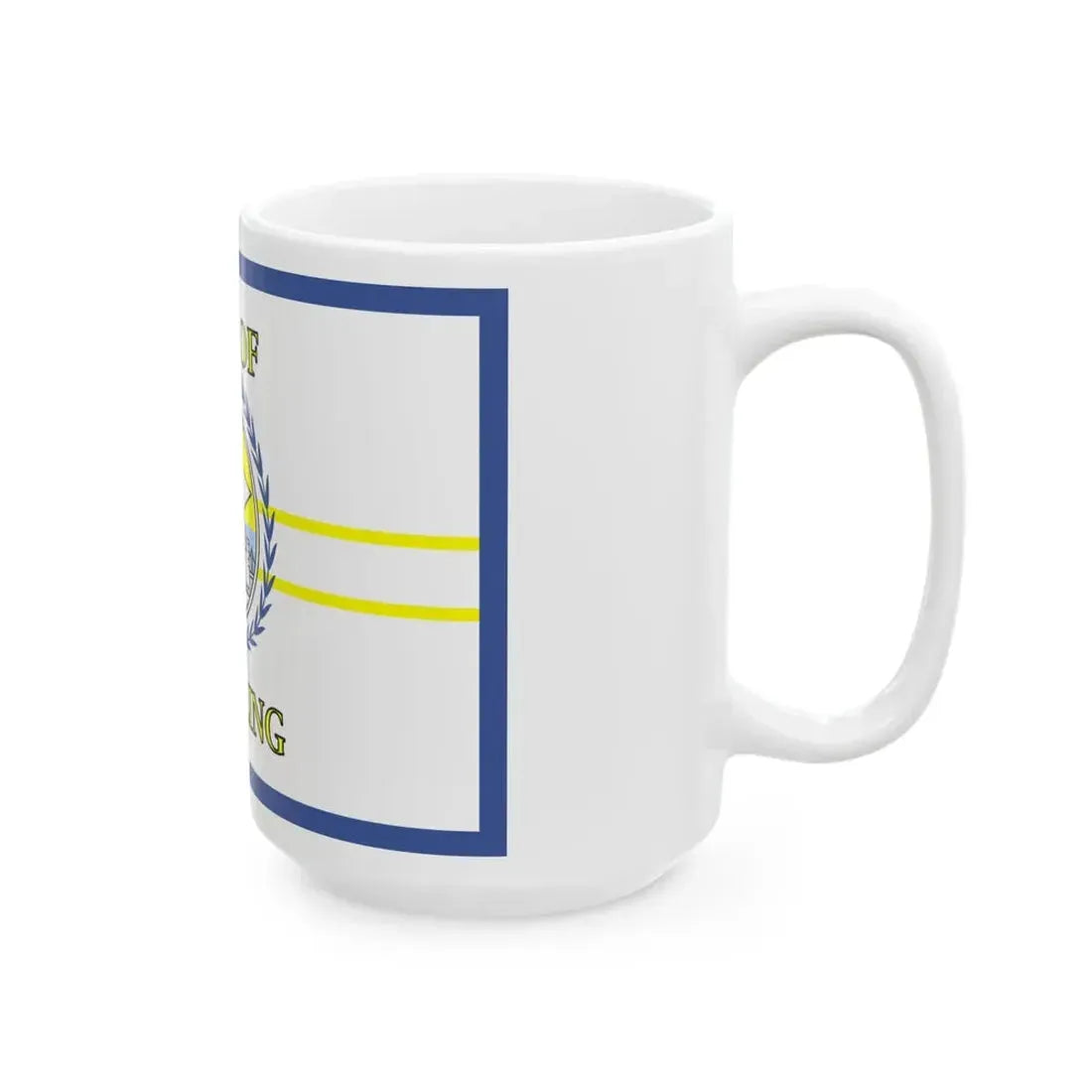 Flag of Wheeling West Virginia 1968-2018 (United States) White Coffee Mug - Go Mug Yourself