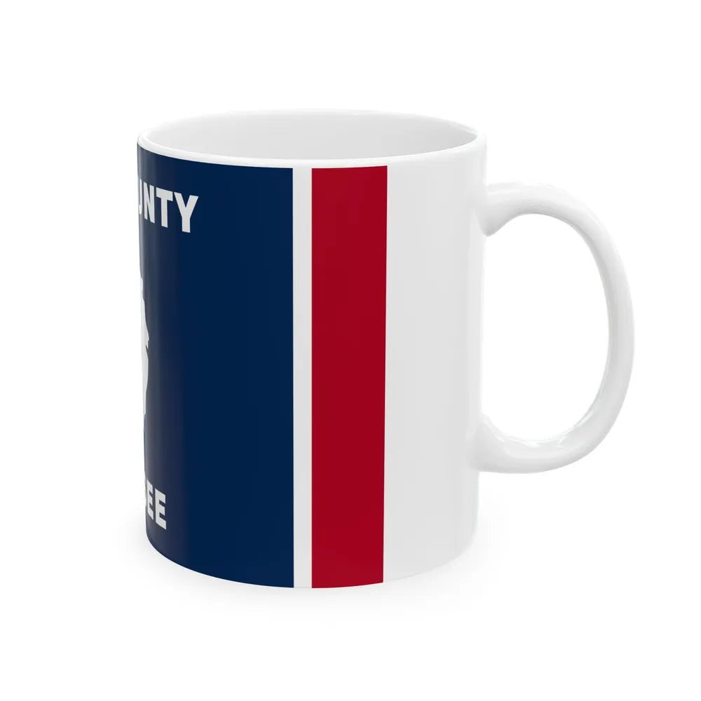 Flag of White County Tennessee (United States) White Coffee Mug - Go Mug Yourself