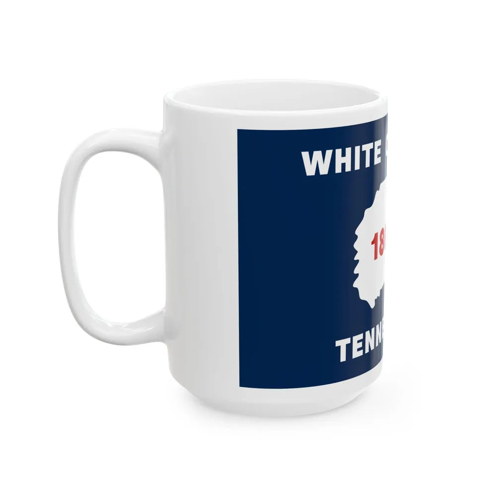 Flag of White County Tennessee (United States) White Coffee Mug - Go Mug Yourself