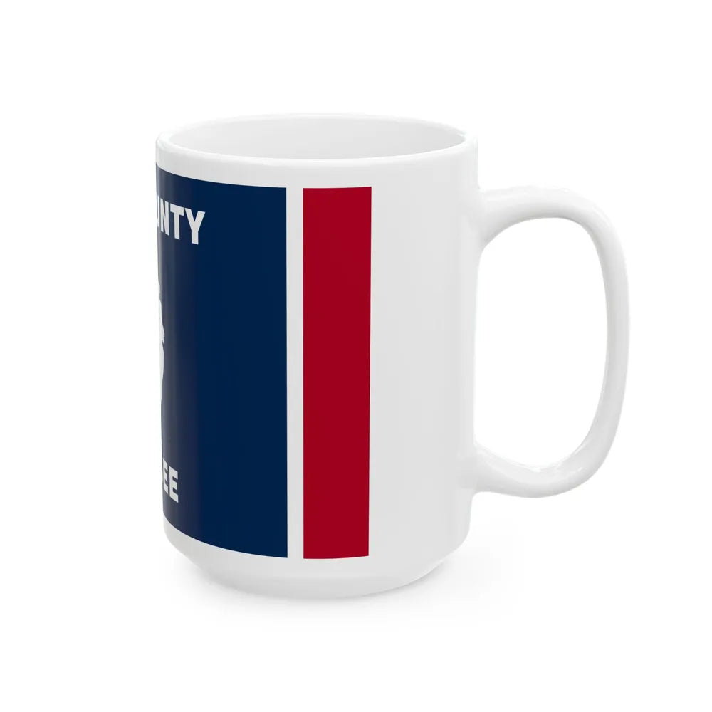 Flag of White County Tennessee (United States) White Coffee Mug - Go Mug Yourself