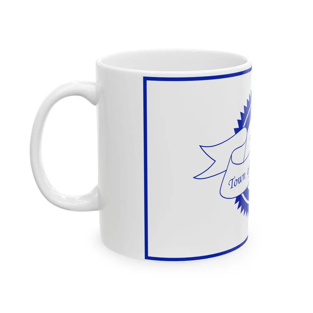 Flag of White Hall West Virginia 2018-2020 (United States) White Coffee Mug - Go Mug Yourself