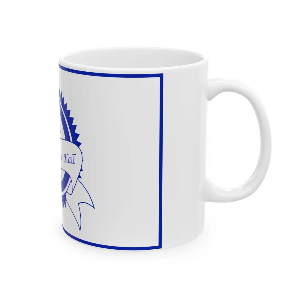 Flag of White Hall West Virginia 2018-2020 (United States) White Coffee Mug - Go Mug Yourself