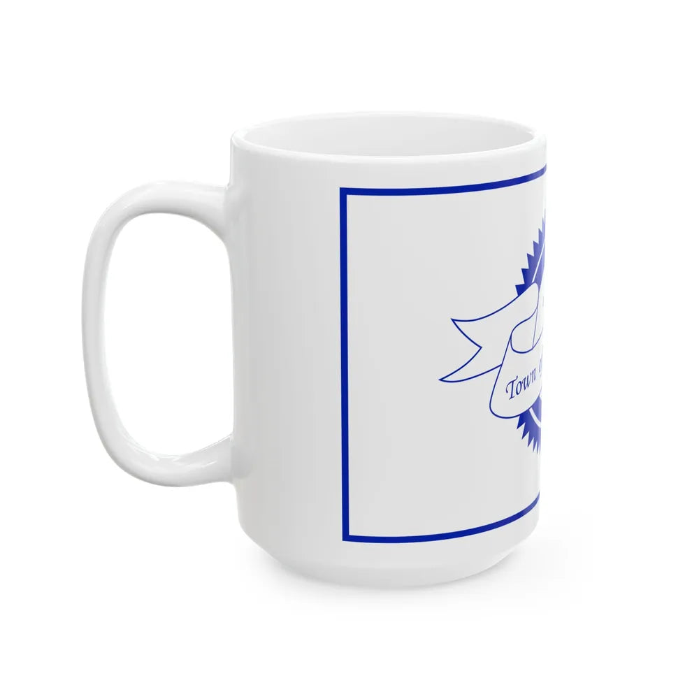 Flag of White Hall West Virginia 2018-2020 (United States) White Coffee Mug - Go Mug Yourself